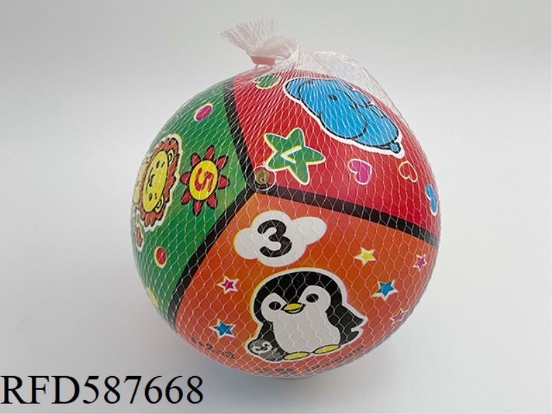 9-INCH ANIMAL DIGITAL COGNITIVE COLOR PRINTING BALL