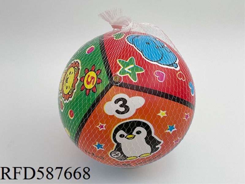 9-INCH ANIMAL DIGITAL COGNITIVE COLOR PRINTING BALL