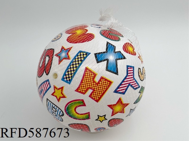 9 INCH ENGLISH DIGITAL COLOR PRINTING BALL