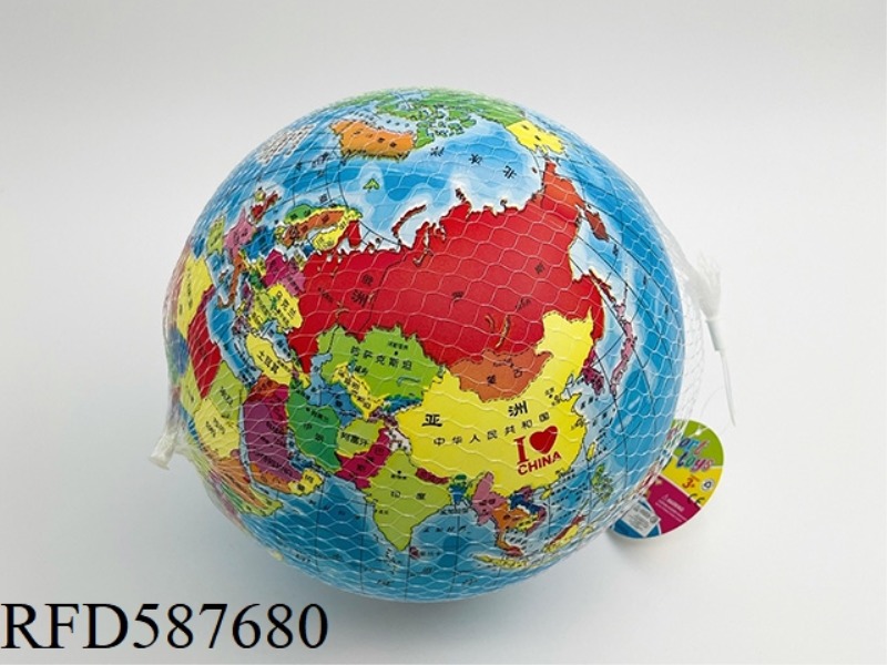 9-INCH WORLD MAP COLOR PRINTING BALL