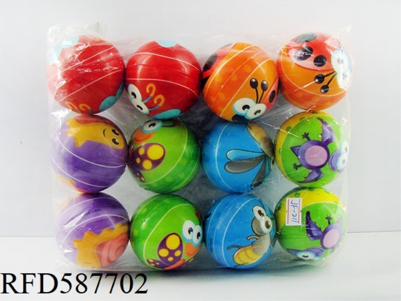 6.3CMPU INSECT CARTOON BALL