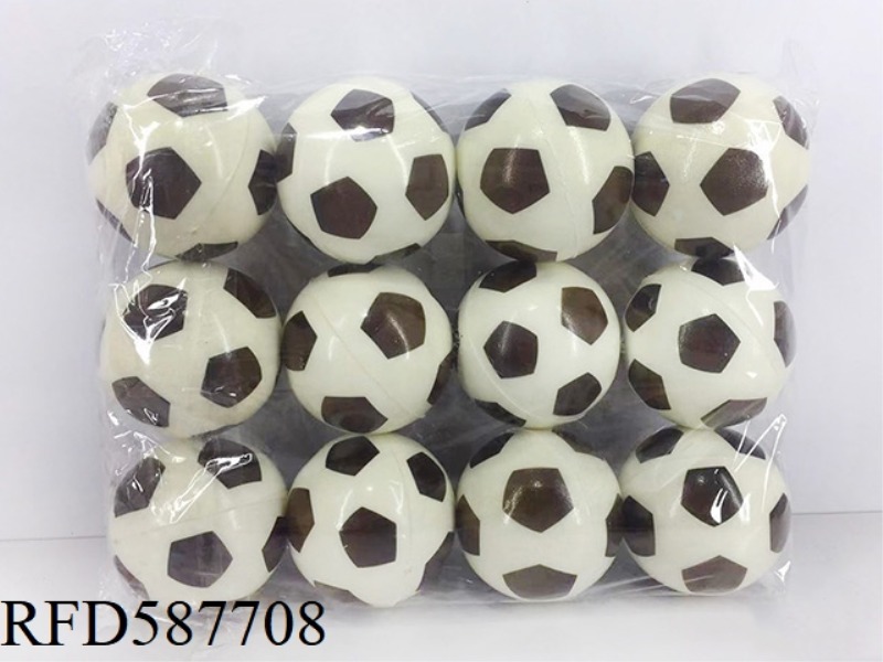 6.3CM PU BLACK AND WHITE FOOTBALL