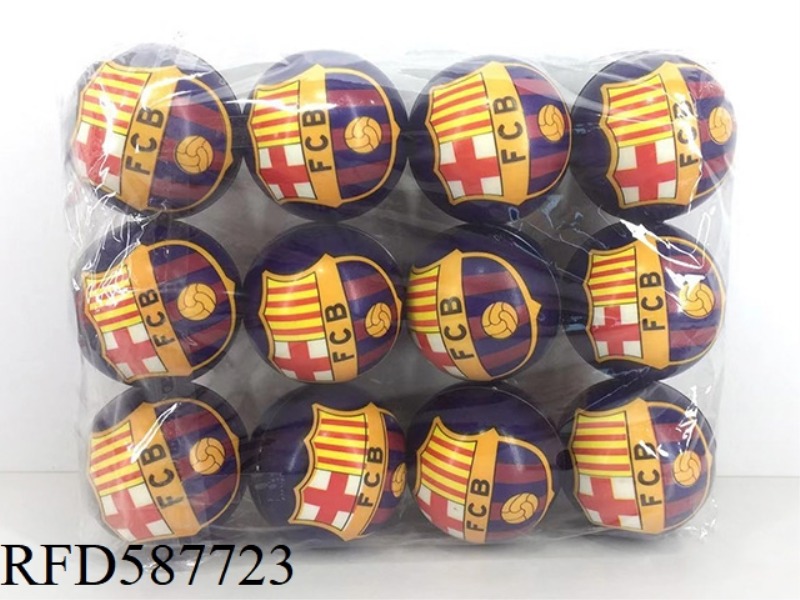 6.3CM PU BARCELONA TEAM EMBLEM BALL