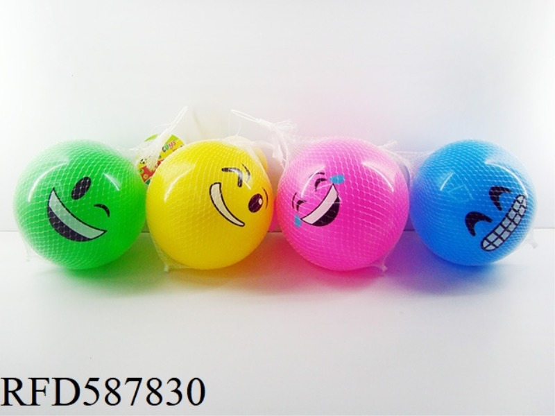 6 INCH SMILEY FACE BALL