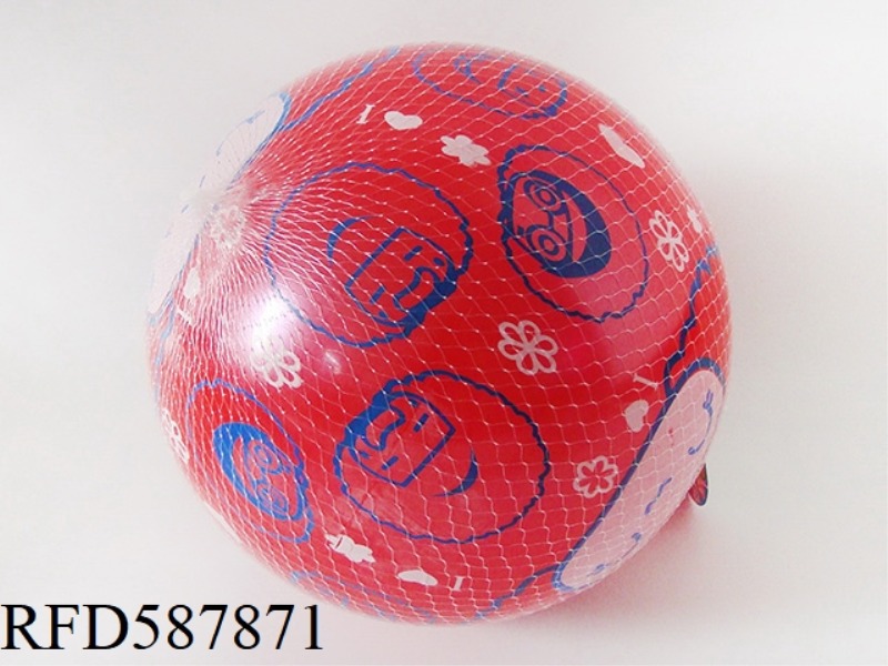 9-INCH EXPRESSION FACE TWO-COLOR BALL (4-COLOR MIXING)
