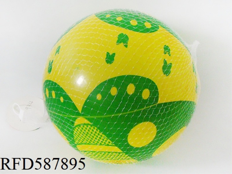 9 INCH LADYBUG SINGLE PRINT BALL (2-COLOR MIXED)