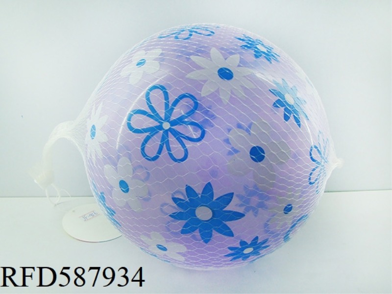 9-INCH TRANSPARENT FLOWER FOOTBALL