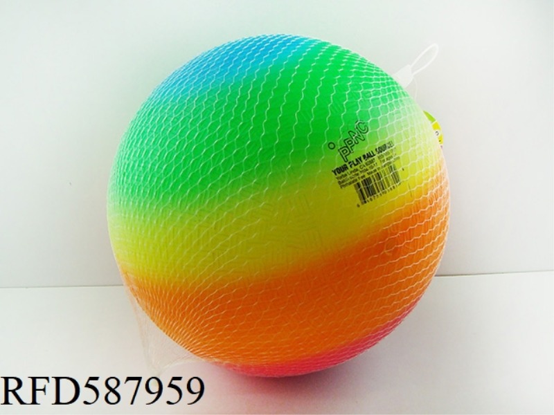 10-INCH COLORFUL RAINBOW BALL