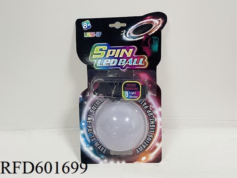 THE LIGHTS SPIN AND THE BALL PACKS ELECTRICITY
