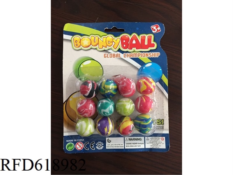 12 ELASTIC BALLS PER CARD