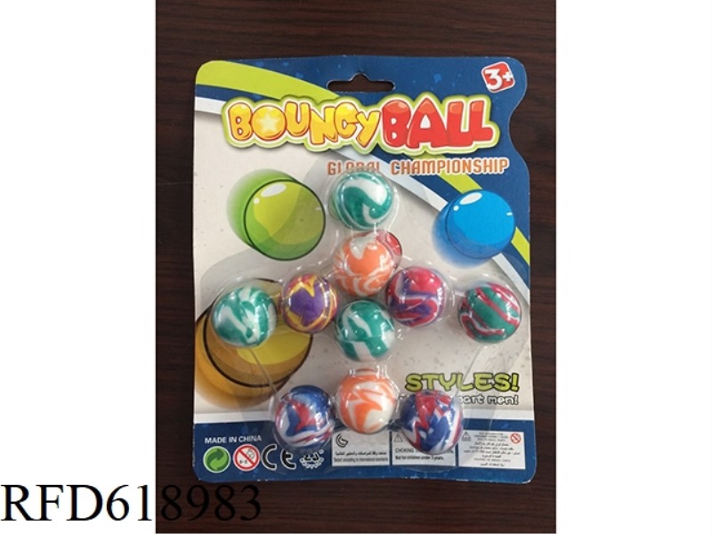 10 ELASTIC BALLS PER CARD
