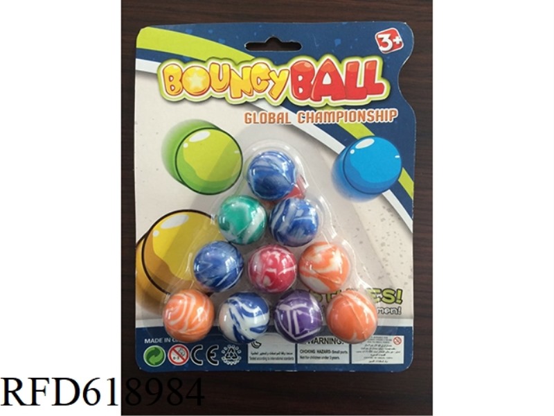 10 ELASTIC BALLS PER CARD