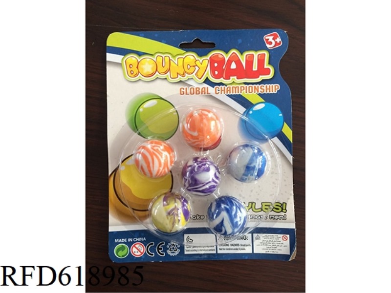 6 ELASTIC BALLS PER CARD