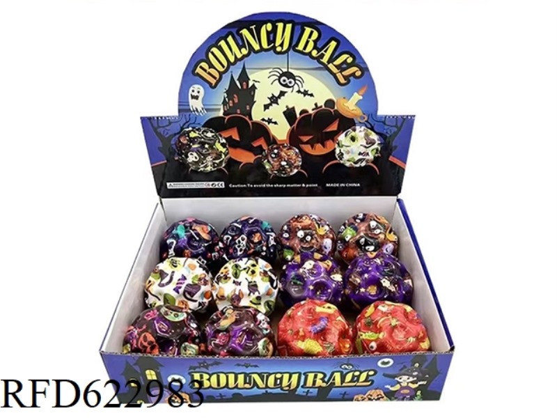 7CM HALLOWEEN HOLE BALL 12 PIECES
