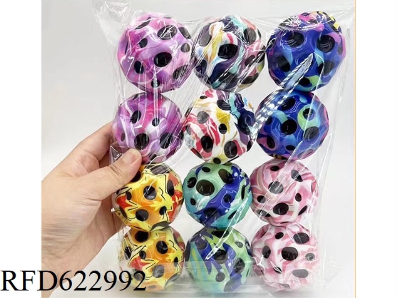 6.3CM NEW COLORFUL HOLE BALL 12 PIECES