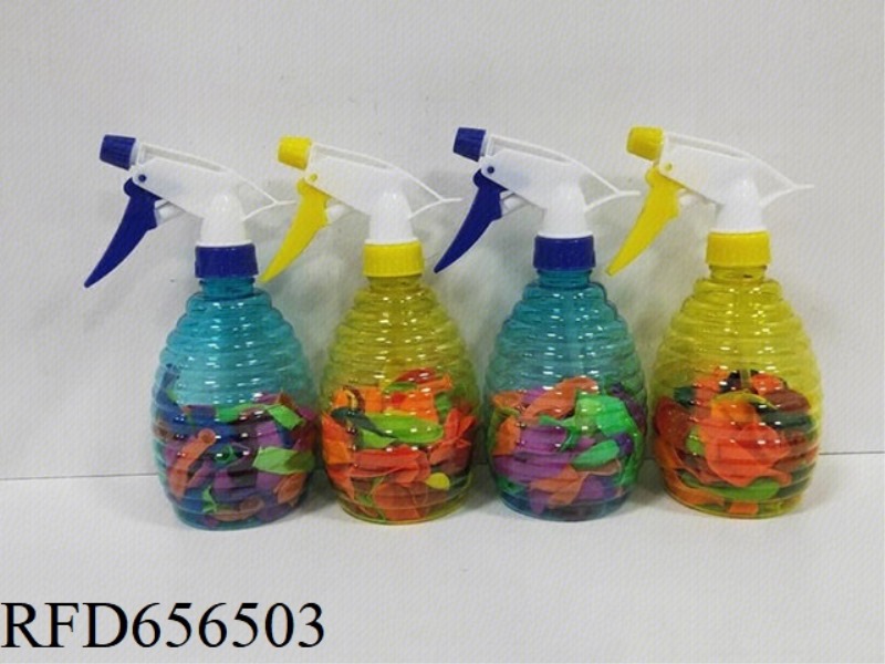 GRENADE STYLE SPRAY BOTTLE FILLED WATER BALLOON