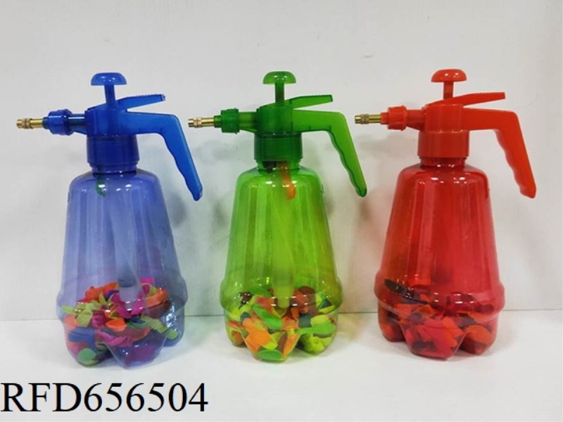 LARGE SPRAY BOTTLE FILLED WITH WATER BALLOONS