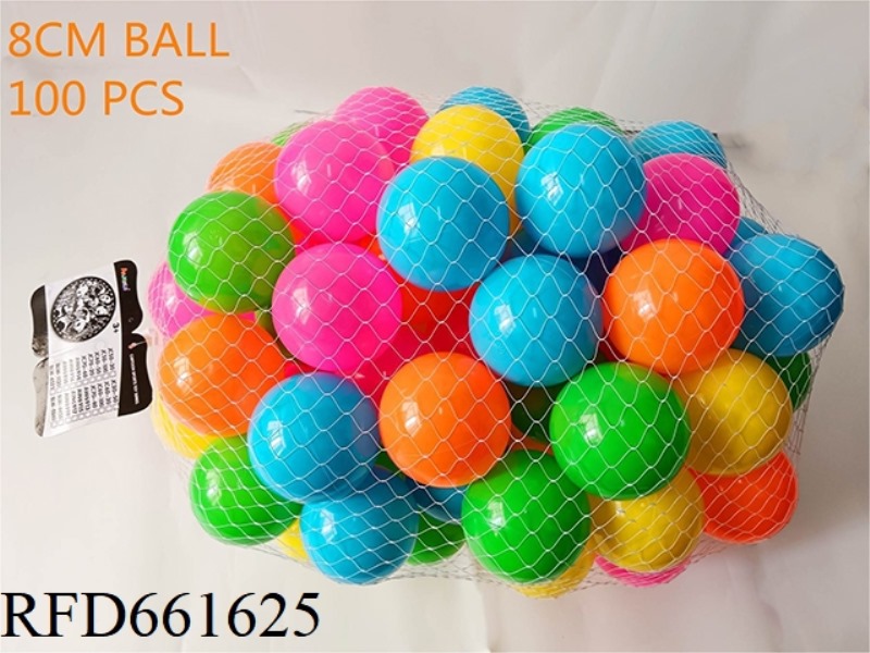 OCEAN BALL 8CM 100 PIECES