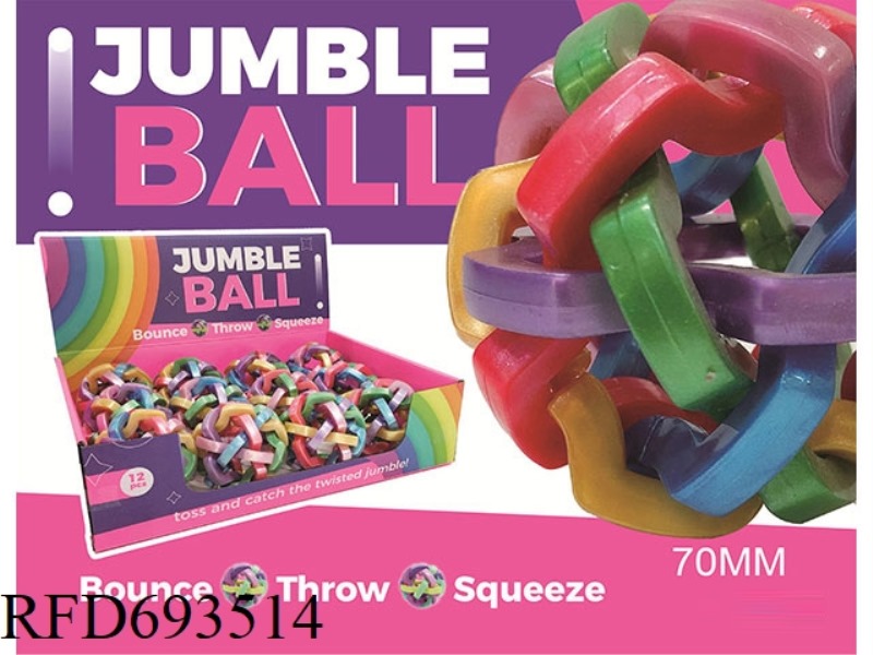 SQUARE METALLIC RAINBOW BALLS: 12 PIECES PER BOX