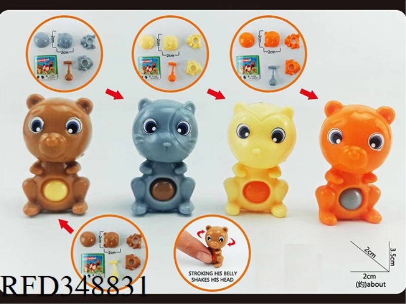 4 SHAKING HEAD BEARS