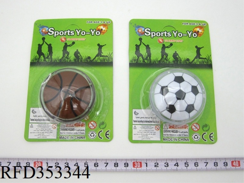 SUCTION BOARD FLASH BALL YO-YO DIAMETER 5.5CM (2 TYPES MIXED)