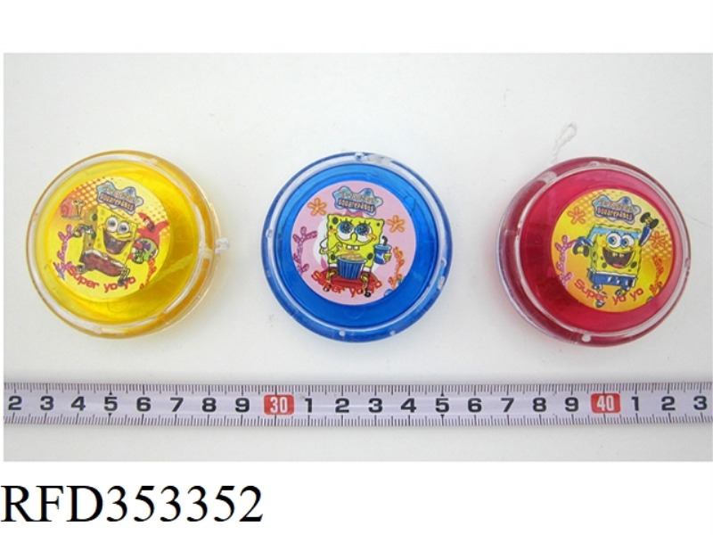 FLASH SPONGEBOB YO-YO DIAMETER 5.5CM (3 TYPES MIXED)