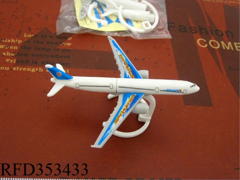ASSEMBLED AVIATION PASSENGER PLANE MODEL WITH BRACKET