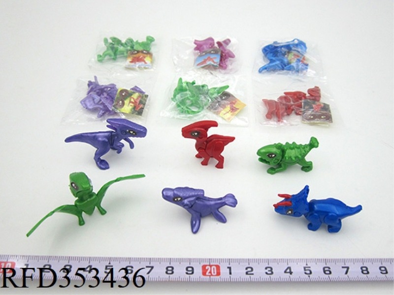 ASSEMBLED CARTOON DINOSAURS (6 ASSORTED)
