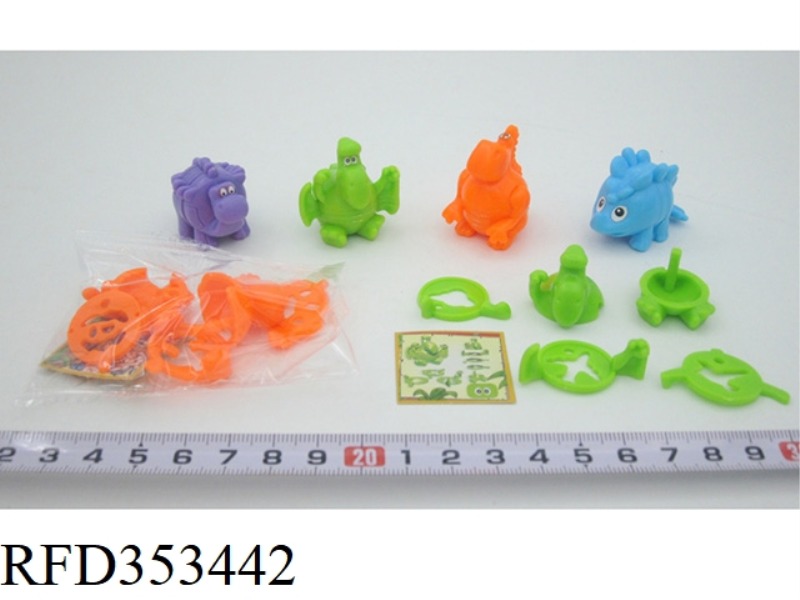 Q VERSION SKEWERED DINOSAURS (4 ASSORTED)