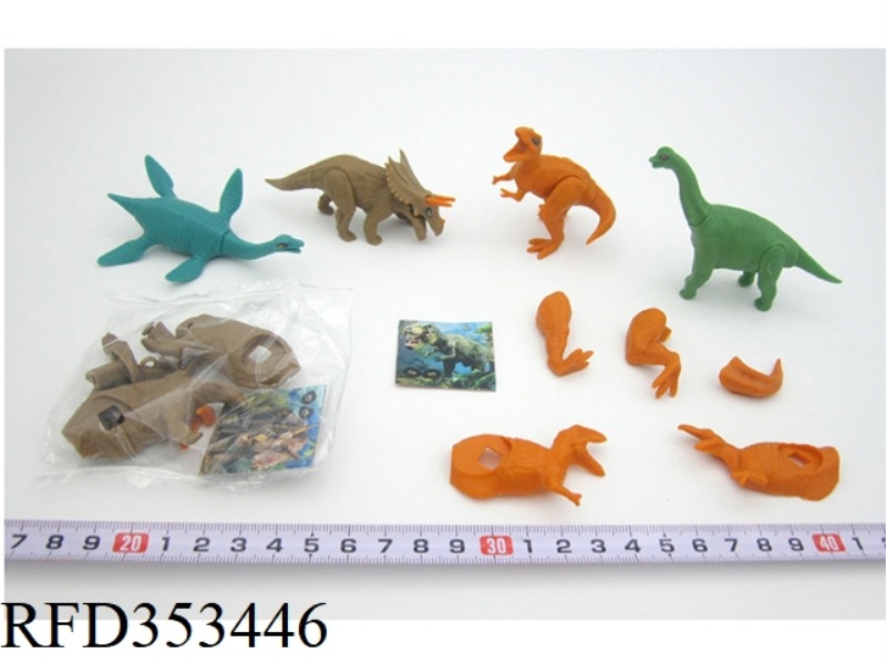 ASSEMBLED SIMULATION DINOSAURS (4 TYPES ASSORTED)
