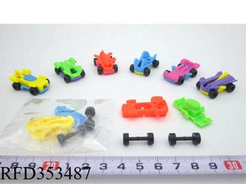 ASSEMBLED MINI RACING CAR (6 TYPES MIXED)