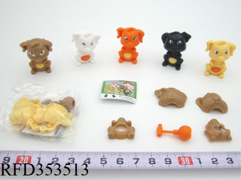 ASSEMBLED SHAKING HEAD PUPPY (5 TYPES ASSORTED)