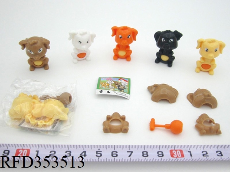 ASSEMBLED SHAKING HEAD PUPPY (5 TYPES ASSORTED)