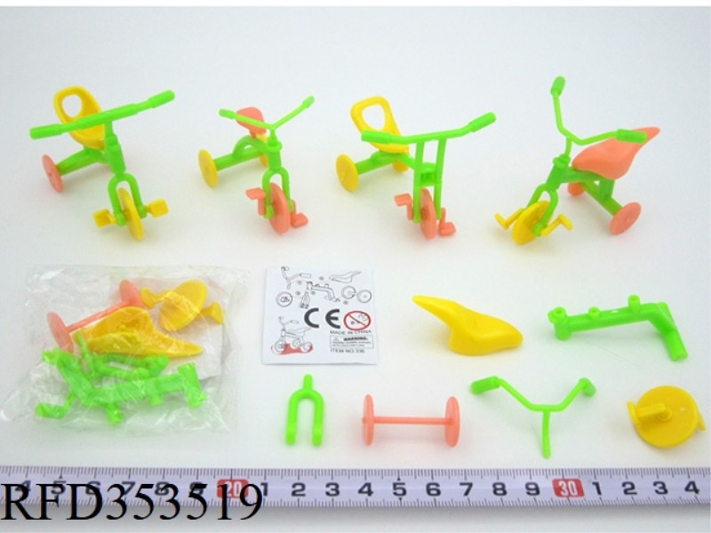 ASSEMBLED CHILDREN'S TRICYCLE (4 TYPES MIXED)