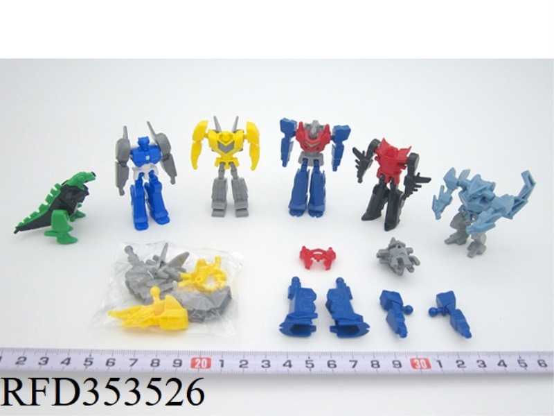 ASSEMBLED TRANSFORMERS (6 ASSORTED)