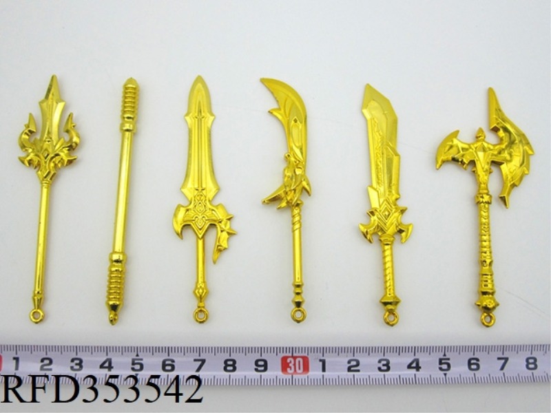GOLD-PLATED KING GLORY HERO WEAPON (6 ASSORTED)