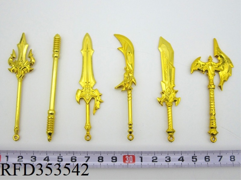GOLD-PLATED KING GLORY HERO WEAPON (6 ASSORTED)