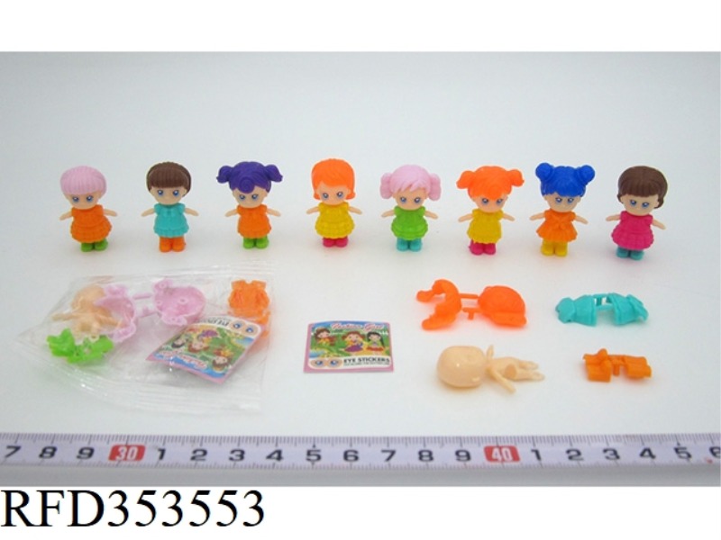 ASSEMBLING SURPRISE GIRL (8 ASSORTED)