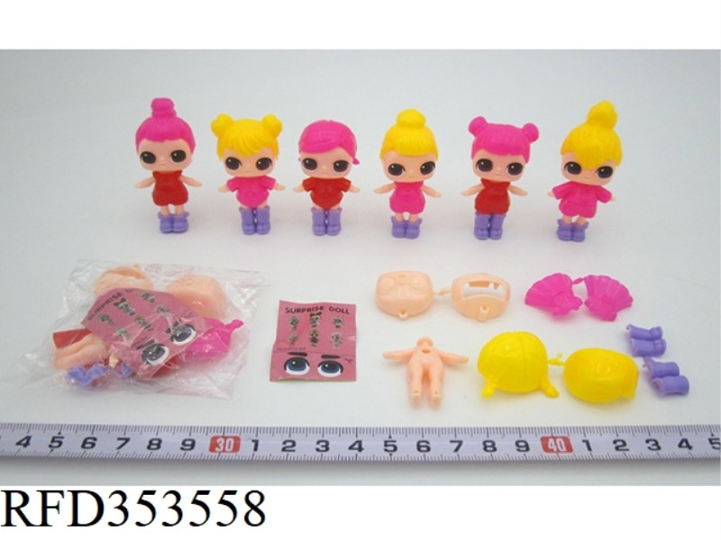 ASSEMBLED SURPRISE DOLL (6 ASSORTED)