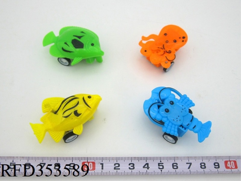 PULL BACK MARINE ANIMALS