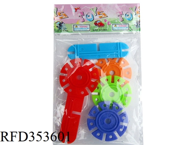 5PCS NEWLY CREATED 3D SNOWFLAKE BUILDING BLOCKS