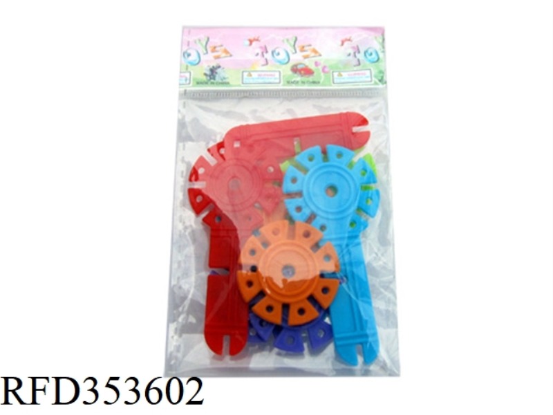 10PCS NEWLY CREATED 3D SNOWFLAKE BUILDING BLOCKS