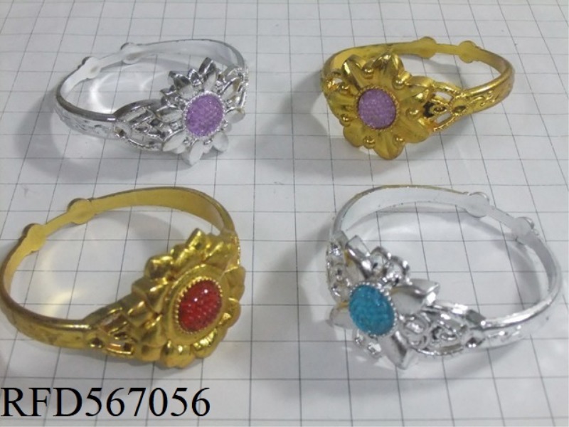 BRACELET WITH GEMSTONE PLATING