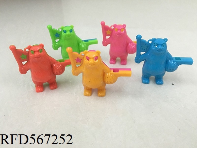 BEAR FOOTBALL WHISTLE