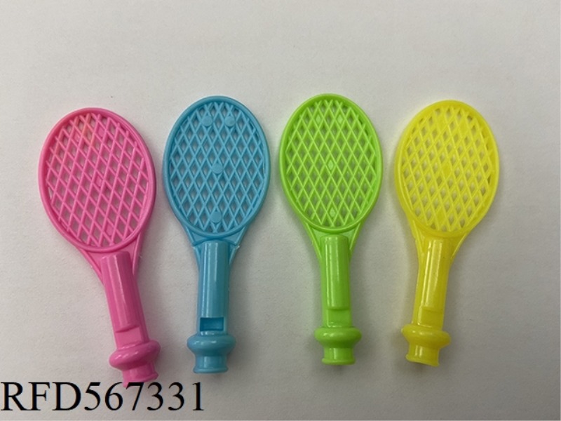 SMALL TENNIS RACKET WHISTLE