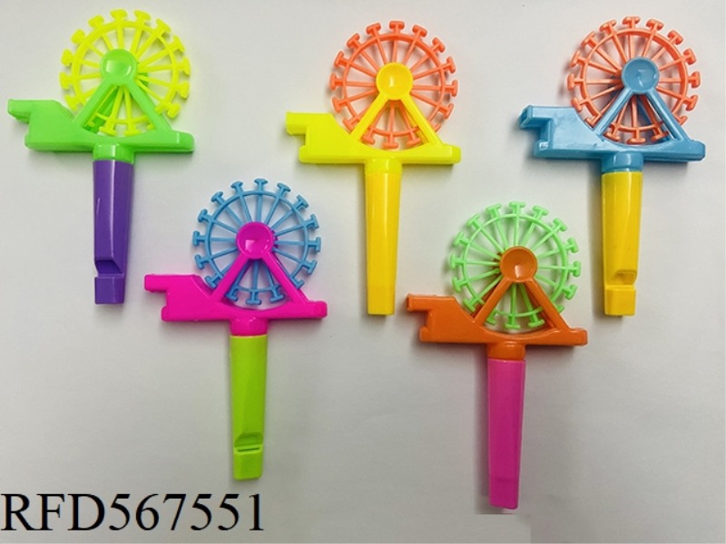 A FERRIS WHEEL WITH A WHISTLE