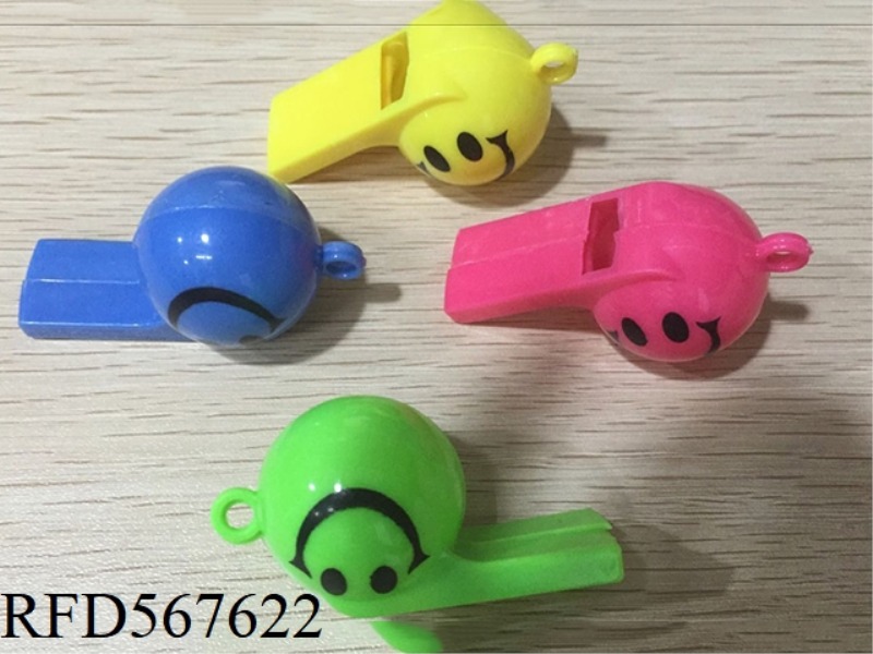 SMILEY FOOTBALL WHISTLE