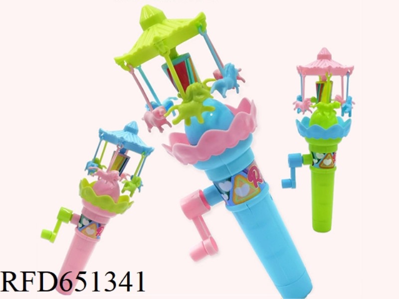HAND-CRANKED MERRY-GO-ROUND LUMINOUS TOY
