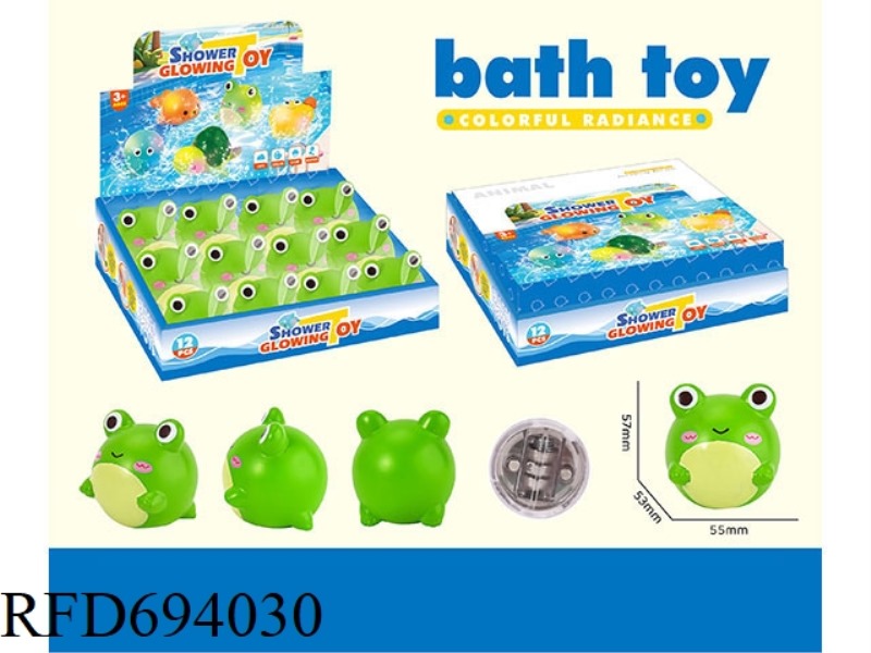 FROG PLAYING WATER LANTERN
