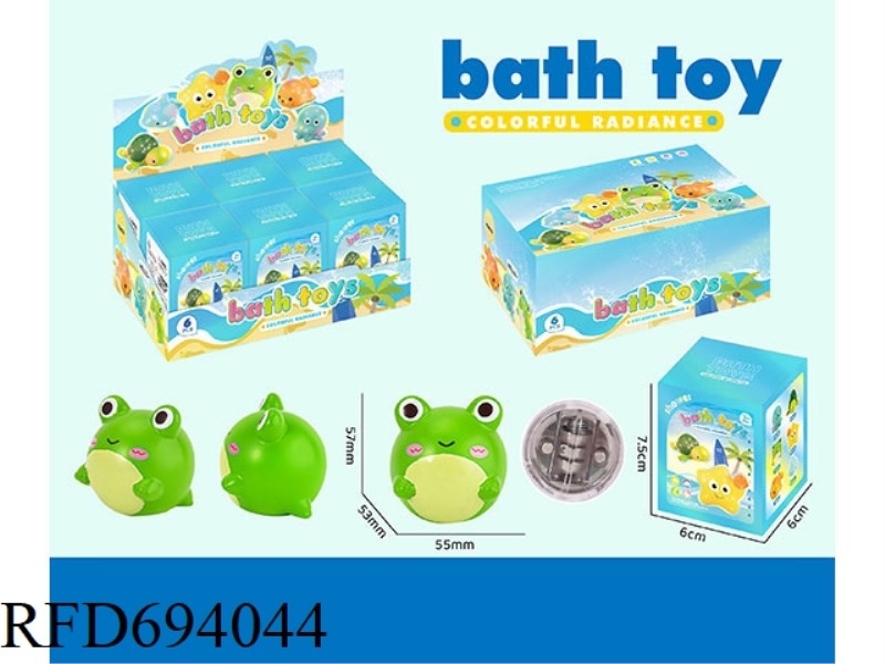 FROG PLAYING WATER LANTERN